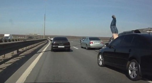 Brutal Accident Man Hit By Car On Highway Brutal Accident Man Hit By Car On Highway