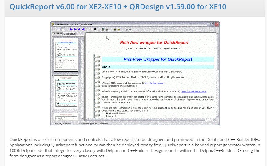 Quick report for delphi xe2 professional download